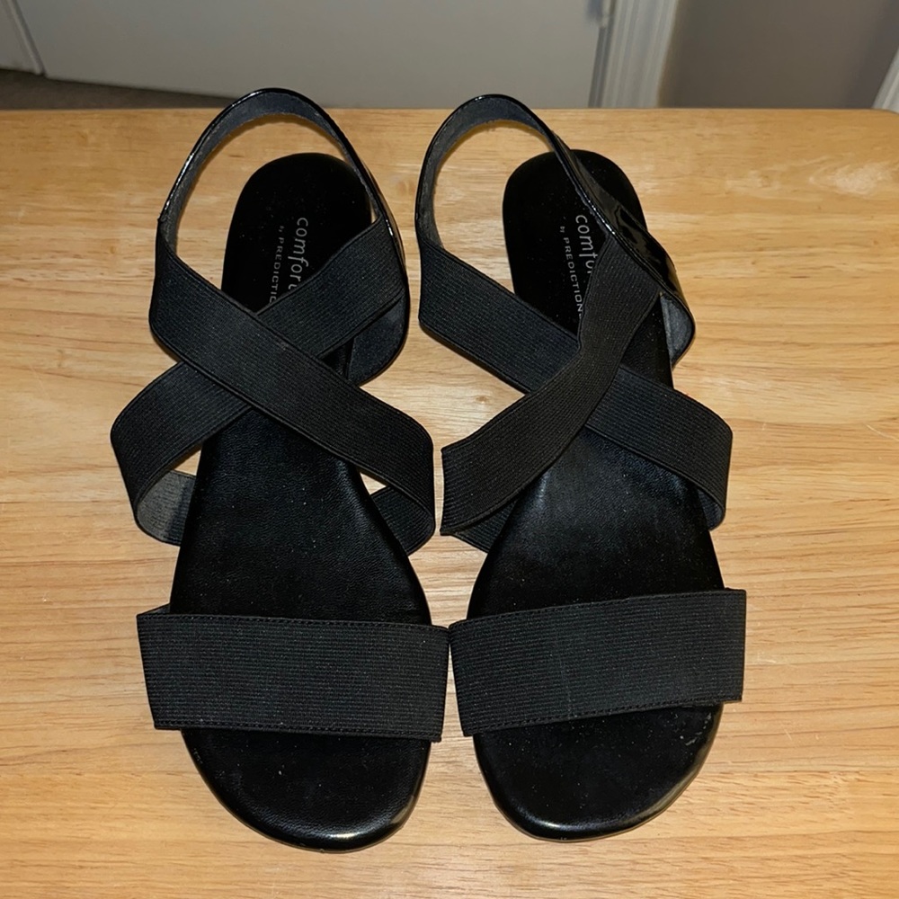 Black baby wedge size 7 1/2